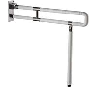 Light Green 75cm Folding Grab Bar - Non-Slip Bathroom Safety Rail for Elderly & Handicap - 90 Degree Support for Toilet & Corridor - Enhanced Stability & Security