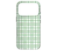 Light Green and Kelly Green Gingham Check Case for iPhone 17 Pro