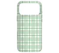 Light Green and Kelly Green Gingham Check Case for iPhone 17 Pro Max