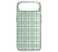 Light Green and Kelly Green Gingham Check Case for iPhone Air