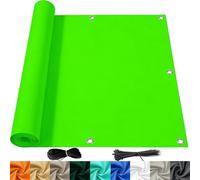 Light Green Balcony Railing Cover 1.5x8m - Waterproof UV Protect, Outdoor, Ideal for Garden, Patio, Deck & Veranda, Terrazza Shield