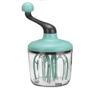 (Light Green) Cream Whisk Manual Household Cake Milk Frother Egg Flicker Artifact Semi-automatic Small Whisk