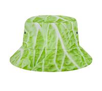Light Green d Cabbage Bucket Hat Fashion Unisex Packable Travel Sun Caps Teens Women Men Novelty Outdoor Hats