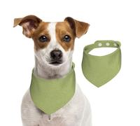 Light Green Dog Bandana for Small Medium Large Dogs, Cat Dogs Kerchief Triangle Bibs Scarf for Girl Or Boy