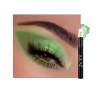 Light Green Eyeshadow Stick, Shiny Bright Viridis Green Eye Shadow Pencil, Metallic Pearlescent Creamy Eyeshadows Crayon, Soft Powder Eyeshadow Eye Makeup Gifts for Christmas Festival