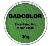 Light Green Face Body Paint(30gm), Water Activated Halloween Face Painting kit for Kids & Adults Party, Water Based SFX Makeup for Halloween Witch Camouflage Alien Goblin Special Effects Cosplay
