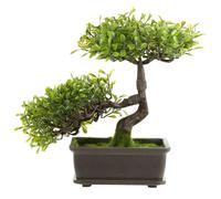 (Light Green Heart Leaf) Bonsai Tree Artificial Pot Plants Fake Pine Tree