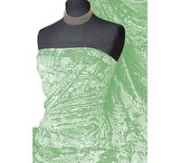 Light Green Ice Crush Velvet 2 Way Spandex Fabric for Upholstery Sofa Furniture Curtains Dress Cushion | 60”- 150 cm Wide | Same Day Dispatch | Sold by The Metre