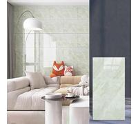Light Green Peel and Stick Wallpaper Tiles - 10pcs Wall Decor for Living Room Sofa Background Easy to Apply Interior Wall Panels Stylish Home Decoration