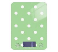 Light Green Polka Dot Portable Portable Food Scale Digital 11lb/0.18oz, 5kg/5g Scale Grams with 4 Unit for Baking Espresso Keto (Batteries not Included)