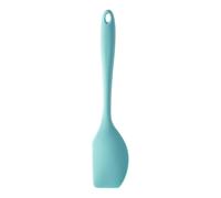 Light Green Silicone Spatula,Heat Resistant Cooking Turner,Kitchen Tool With Hanging Hole,Flat Edge Paddle