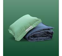 (Light Green) Slumberdown Unwind Outside Outdoor 2 in 1 Blanket Cushion UK Made