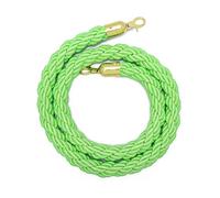 Light Green Velvet Rope with Gold Hooks Braided Stanchion Rope for Crowd Control VIP Event Barrier Twisted Hemp Rope for Parties 1m/3.3ft Length