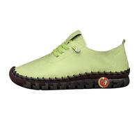 Light Green Women's Orthopedic Sneakers Casual Shoes Comfort Lightweight Orthopaedic Loafers Slip on Soft Flat Moccasins Casual Fashion Breathable Walking Driving Shoes Footwear UK Size 8.5