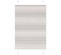 vidaXL Pleated Blind Light Grey 100x150 cm Fabric Width 99.4 cm Polyester, Grey