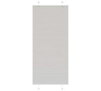 vidaXL Pleated Blind Light Grey 100x200 cm Fabric Width 99.4 cm Polyester, Grey