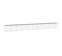 (light grey, 1003 x 98 x 90 cm) vidaXL Chicken Cage Farm Chicken Coop with Roof Anthracite Galvanised Steel