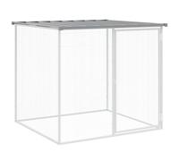 (light grey, 103 x 98 x 90 cm) vidaXL Chicken Cage with Roof Farm Chicken Run Coop Hen House Galvanised Steel