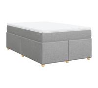 (light grey, 120 x 200 cm) vidaXL Box Spring Bed with Mattress Bed Frame Dark Brown 140x200 cm Fabric