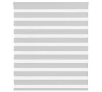 vidaXL Zebra Blind Light Grey 125x150 cm Fabric Width 120.9 cm Polyester, Grey