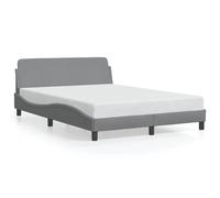 Bed Frame with Headboard Bedroom Bed Base Mattress Foundation Fabric vidaXL