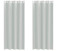 (light grey, 140 x 225 cm) vidaXL Voile Curtains with Grommets 2 pcs Apple Green 140x225 cm net curtain