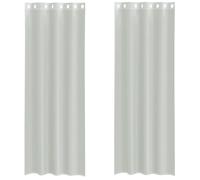 (light grey, 140 x 300 cm) vidaXL Voile Curtains 2 pcs net curtain sheer curtain