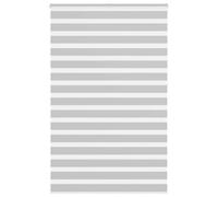 vidaXL Zebra Blind Light Grey 150x230 cm Fabric Width 145.9 cm Polyester