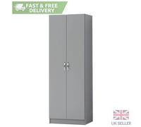 Timber Art Design 2 Door Double Wardrobe In Grey