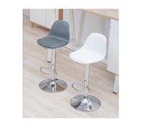 ( Light Grey) 2 X PU Leather Swivel Gas Lift Bar Stools Kitchen,Breakfast,Pub UK 3 color-A161