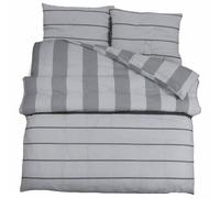 vidaXL Duvet Cover Set Grey 220x240 cm Cotton
