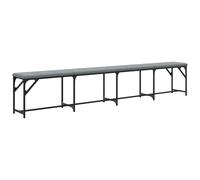 (light grey, 248 x 32 x 45 cm) vidaXL Dining Bench Hallway Bench Dining Room Bench Seat Steel and Fabric