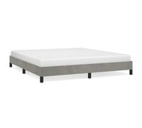 Bed Frame Mattress Foundation Bedroom Upholstered Bed Bedstead Velvet vidaXL