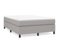 vidaXL Box Spring Bed Frame Light Grey Double Fabric (UK/IE/FI/NO only)