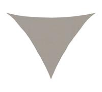 vidaXL Sunshade Sail 160 g/m² Triangular Light Grey 4x4x5.8 m HDPE