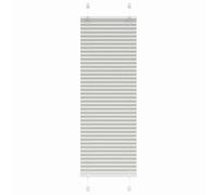 vidaXL Pleated Blind Light Grey 50x100 cm Fabric Width 49.4 cm Polyester, Grey