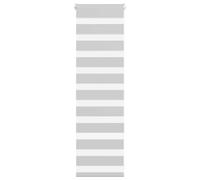 vidaXL Zebra Blind Light Grey 50x100 cm Fabric Width 45.9 cm Polyester