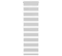 vidaXL Zebra Blinds - Light Grey 50x150 cm - Modern Double Layer Window Shades for Bedroom/Office/Living Room
