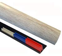 Light Grey 50mm x 90cm Multi Floor Multi Purpose Threshold Strip Adhesive Clip System