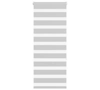 vidaXL Zebra Blind Light Grey 55x150 cm Fabric Width 50.9 cm Polyester