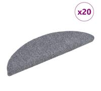 (light grey, 56 x 17 x 3 cm/ 20 pcs) vidaXL Self-adhesive Stair Mats Decoration Stair Protector Anti-slip Stair Rug