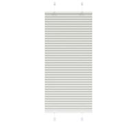 vidaXL Pleated Blind Light Grey 60x100 cm Fabric Width 59.4 cm Polyester, Grey