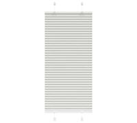 vidaXL Pleated Blind Light Grey 65x150 cm Fabric Width 64.4 cm Polyester, Grey