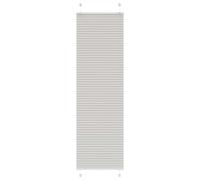vidaXL Pleated Blind - Light Grey, 65x200 cm, Fabric Width 64.4 cm