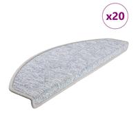 (light grey, 65 x 24 x 4 cm/ 20 pcs) vidaXL Carpet Stair Treads Dark Green Stair Step Rug Protection Home Decor