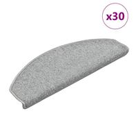 (light grey, 65 x 24 x 4 cm/ 30 pcs) vidaXL Carpet Stair Treads Dark Green Stair Step Rug Protection Home Decor