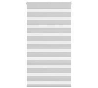 vidaXL Zebra Blind Light Grey 70x150 cm Fabric Width 65.9 cm Polyester