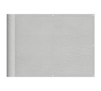 vidaXL Balcony Screen Light Grey 75x400 cm 100% Polyester Oxford
