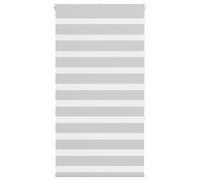 vidaXL Zebra Blind Light Grey 85x150 cm Fabric Width 80.9 cm Polyester