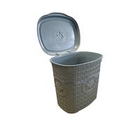 (Light Grey) 8L Mini Dustbin Office Bathroom Kitchen Waste Bin